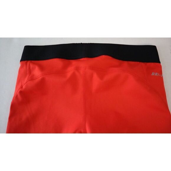 Nike Pro 589366 696 Women's Sz S Red Dri-Fit Compression 3/4 Leg Training Capris - Picture 5 of 10